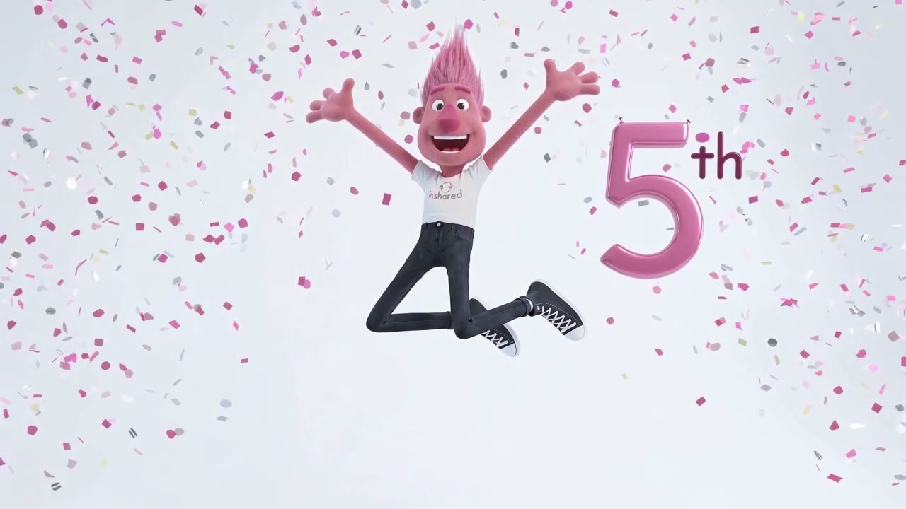InShared's 3D mascot now moves with whatever is happening